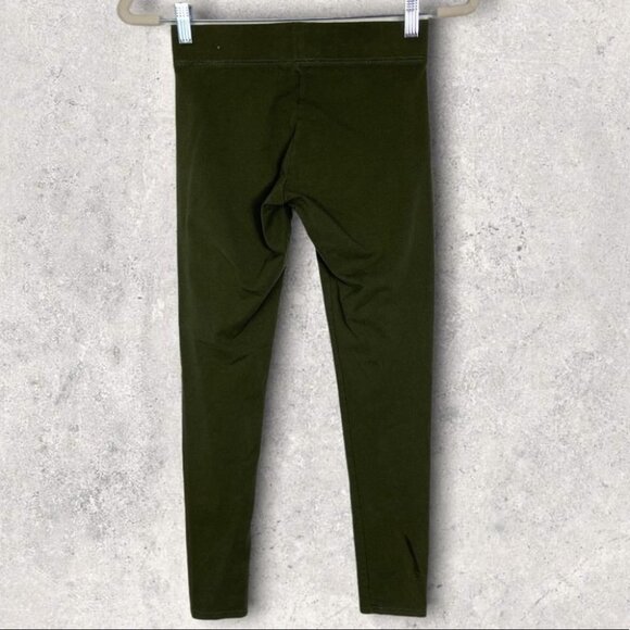 Aerie Green Chill Leggings Size Small Stretch Athlesiure Loungewear Yoga Fitness - Picture 3 of 8